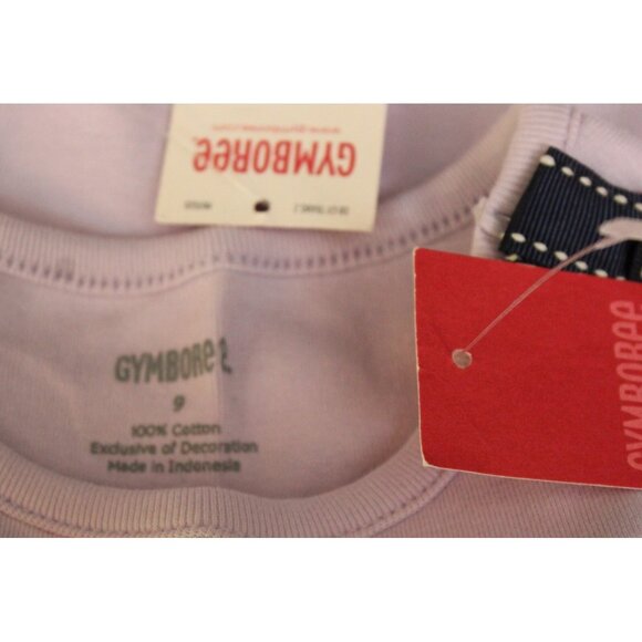 2008 Gymboree Petite Mademoiselle Shirt sz 9 Lavender Born to Shop Embroidered - Picture 4 of 4